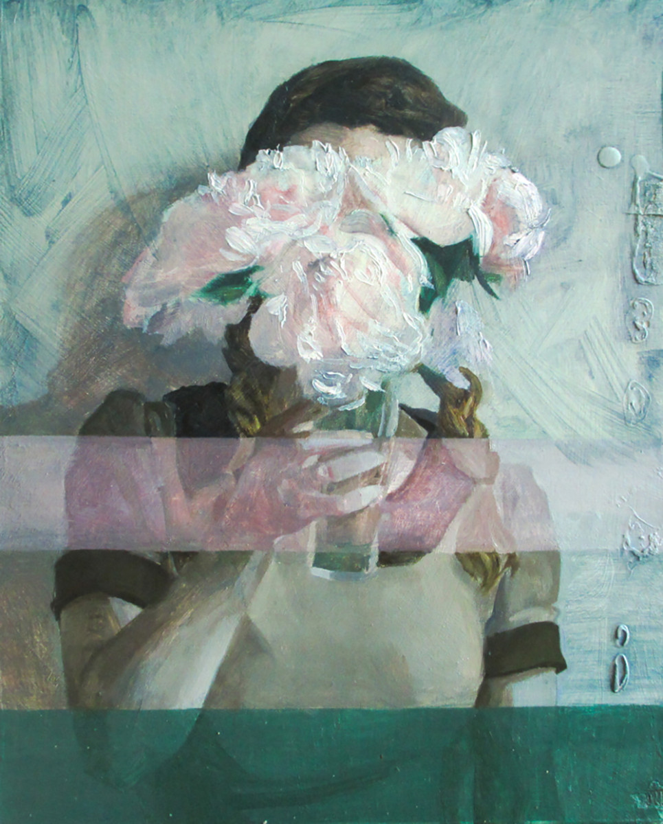 Helene Delmaire UNTITLED 5 10 x 8 inches oil on wood