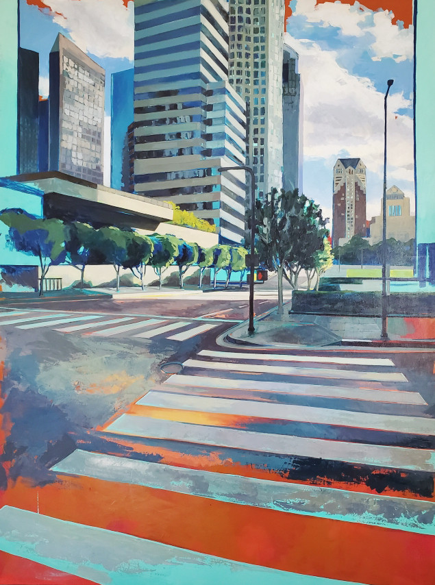 Victoria MacMillan_DOWNTOWN CROSSING_48 x 36 inches