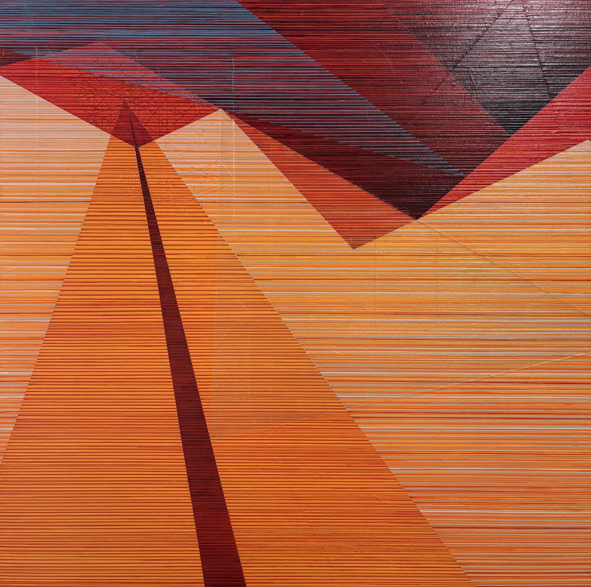 Maggie Tennesen_DESERT SUNSET_48 x 48 inches_mm