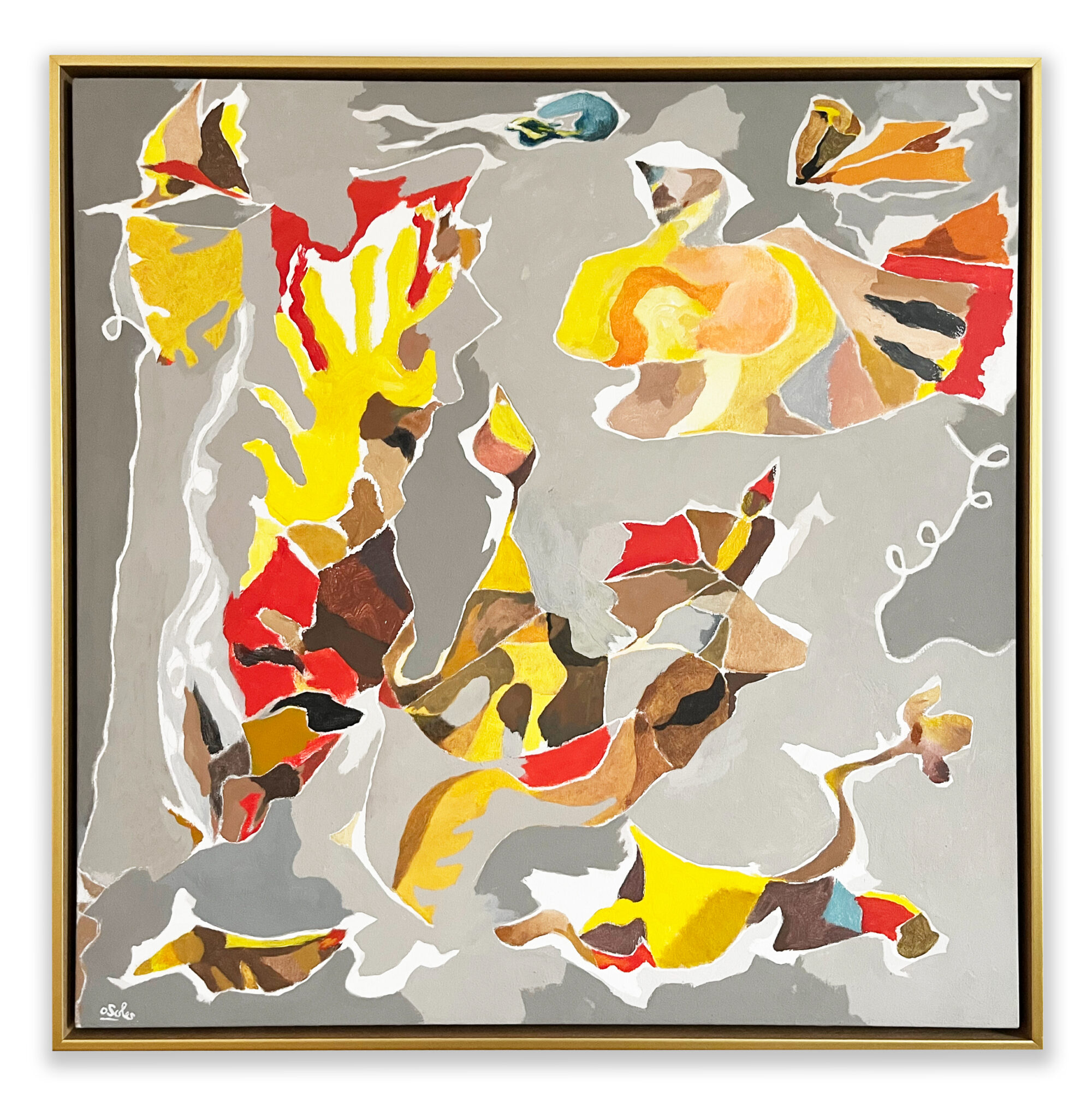 Oscar_Soles_MARIGOLD_JOY_31.5_x_31.5_inches_oil